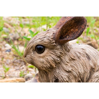 Driftwood Rabbit Statue