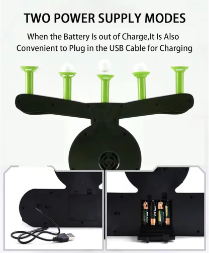 🎁Holiday Sale🎁Glow-in-the-Dark Shooting Target Practice Kids Shooting Toy Gun Set