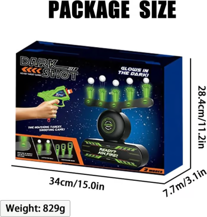 🎁Holiday Sale🎁Glow-in-the-Dark Shooting Target Practice Kids Shooting Toy Gun Set