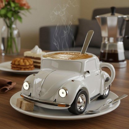 Pure Titanium Handmade Beetle Shaped Coffee Mug