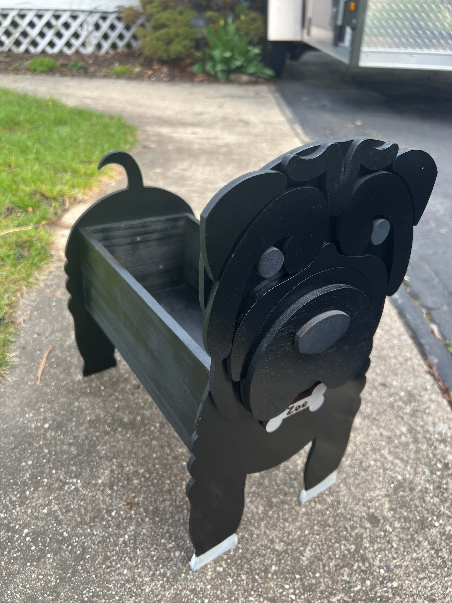Shar Pei Planter Box decor