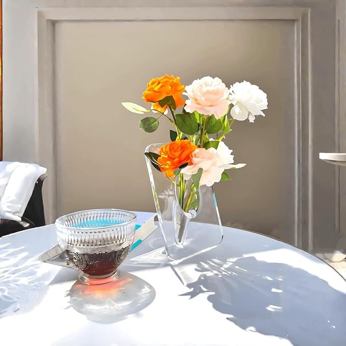 ❤️Valentine's Day 49% OFF - 💐Clear Acrylic Photo Frame Flower Vase