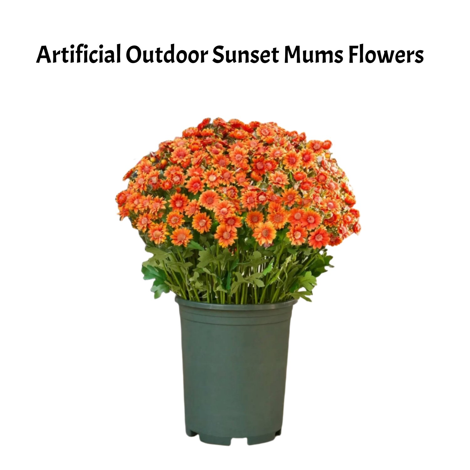 ⚡Artificial Outdoor Sunset Mums Flowers - UV resistant, Waterproof, Windproof