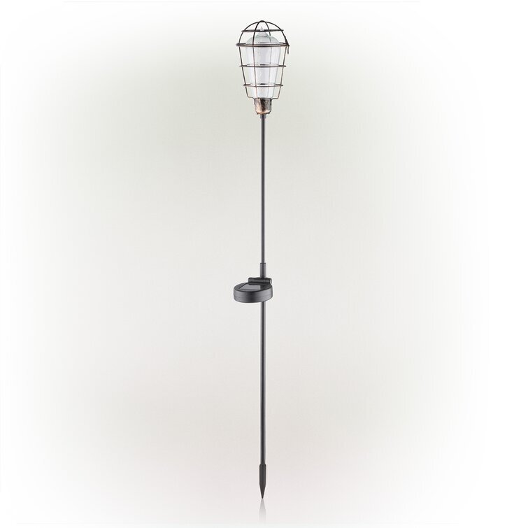 Black Solar Powered Integrated LED Metal Pathway Light Pack