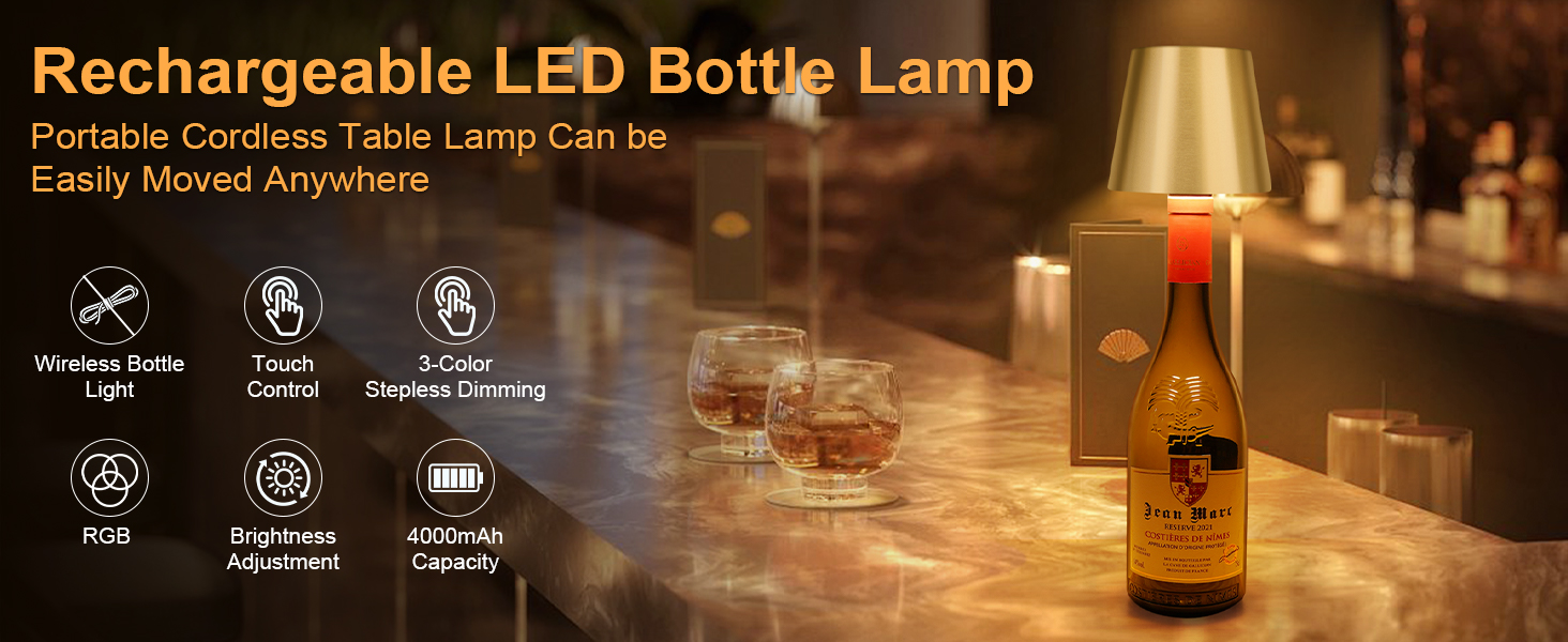 wireless bottle lamp