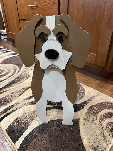 Beagle Dog Planter Box decor