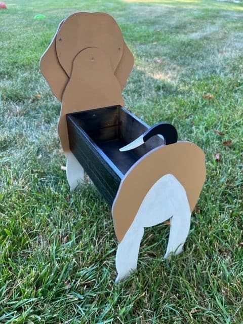 Beagle Dog Planter Box decor