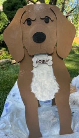 Beagle Dog Planter Box decor