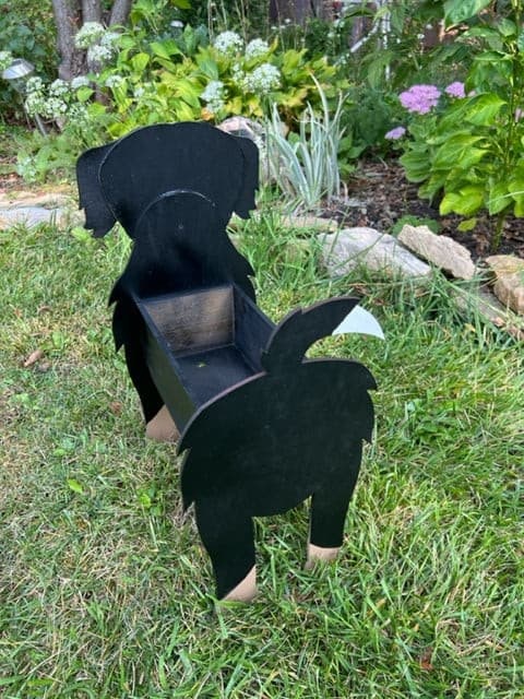 Bernese Mountain Dog Planter Box decor