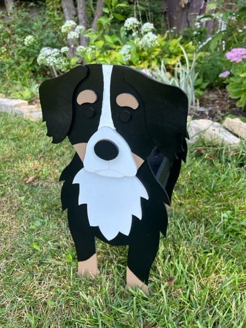 Bernese Mountain Dog Planter Box decor