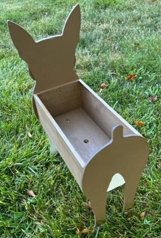 Boston Terrier Planter Box decor