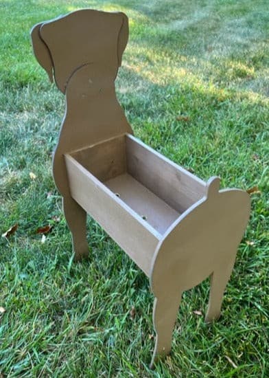 Boxer Dog Planter Box