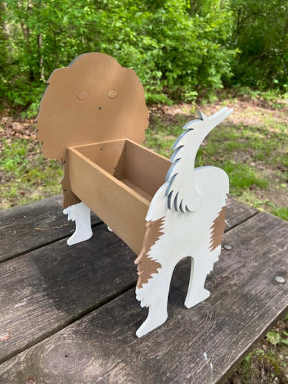 Cavalier King Charles Planter Box decor - new style