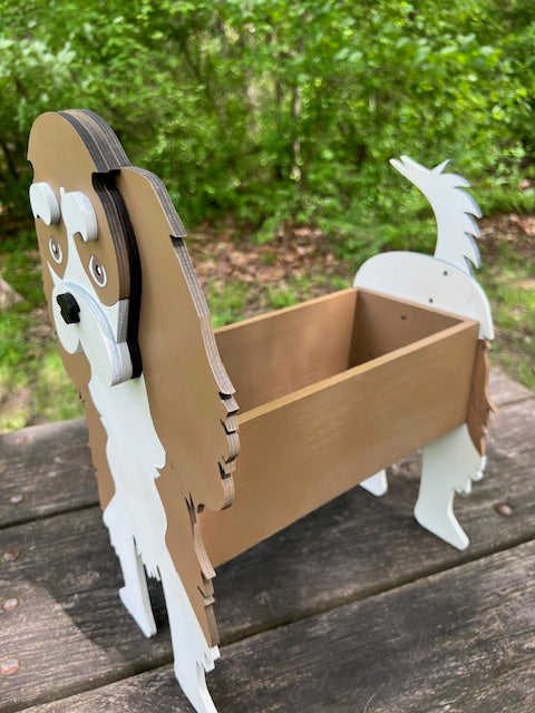 Cavalier King Charles Planter Box decor - new style