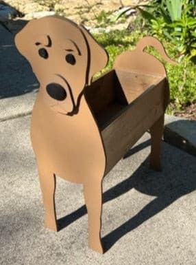 Labrador Dog Planter Box -Black, Chocolate or Yellow