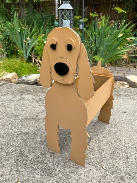 Cocker Spaniel Dog Planter Box decor