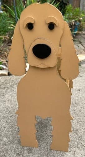 Cocker Spaniel Dog Planter Box decor
