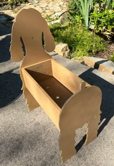 Cocker Spaniel Dog Planter Box decor
