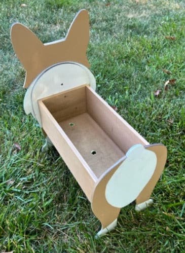 Corgi Planter Box decor