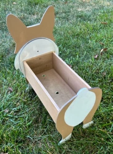 Corgi Planter Box decor