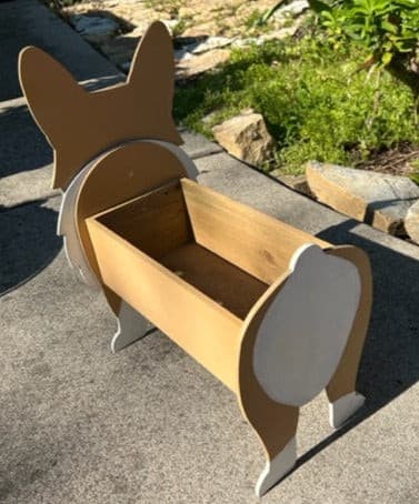 Corgi Planter Box decor