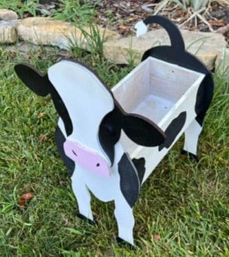 Cow Planter Box decor