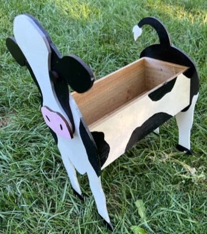 Cow Planter Box decor