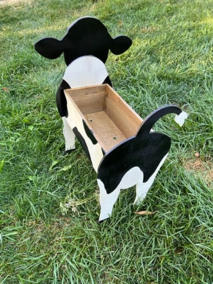 Cow Planter Box decor