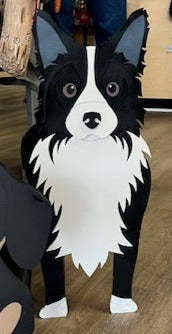 Border Collie Dog Planter Box decor - new style
