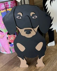 Dachshund Planter Box decor - new style