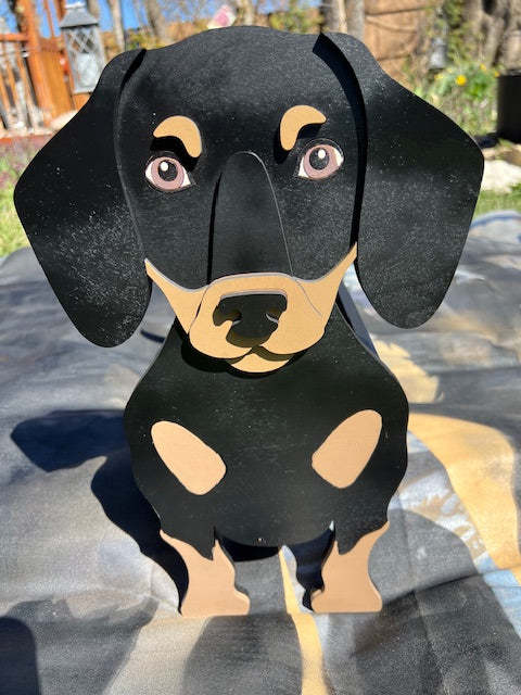 Dachshund Planter Box decor - new style