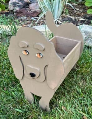 Dachshund Planter Box decor