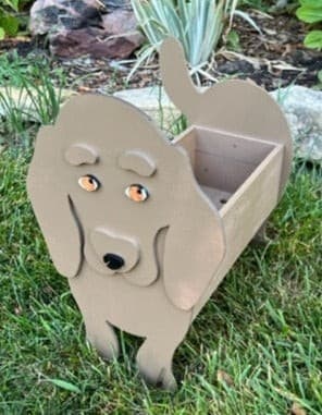 Dachshund Planter Box decor
