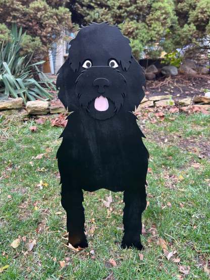 Goldendoodle Planter Box decor
