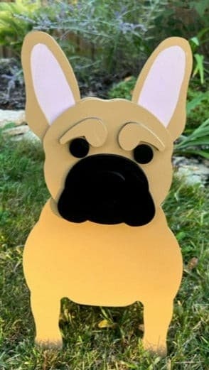 French Bulldog 'Frenchie' Dog Planter Box decor