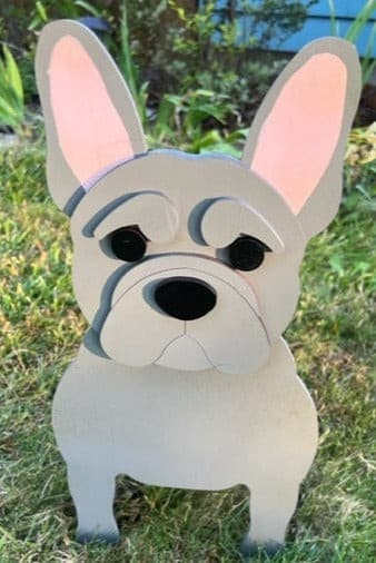 French Bulldog 'Frenchie' Dog Planter Box decor