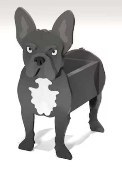 French Bulldog 'Frenchie' Dog Planter Box decor