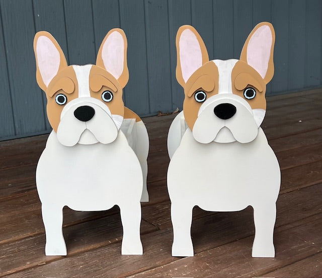 French Bulldog 'Frenchie' Dog Planter Box decor