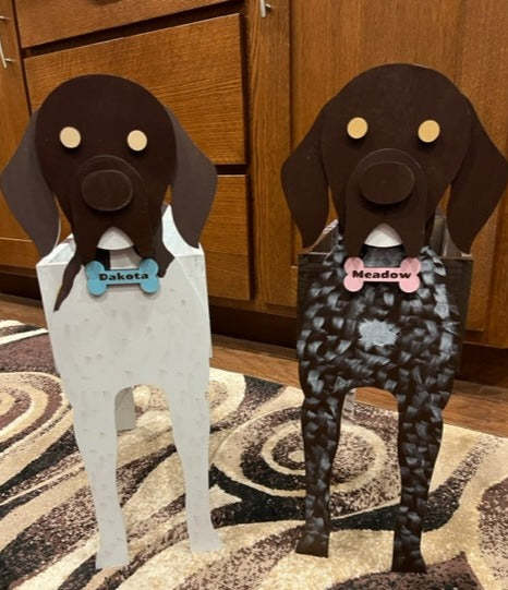 German Shorthair Pointer Planter Box decor