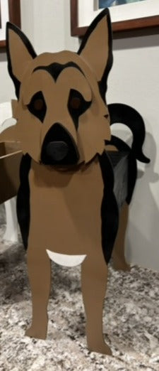 German Shepherd Dog Planter Box decor - new style