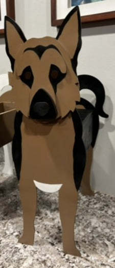 German Shepherd Dog Planter Box decor - new style