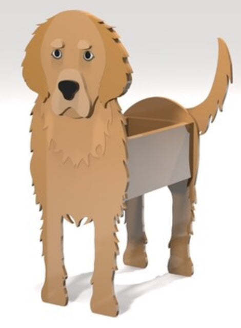 Golden Retriever Dog Planter Box decor - new style