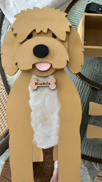 Goldendoodle Planter Box decor