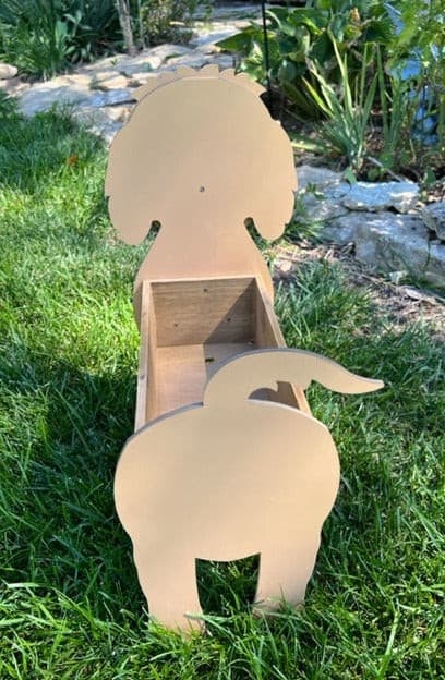 Goldendoodle Planter Box decor