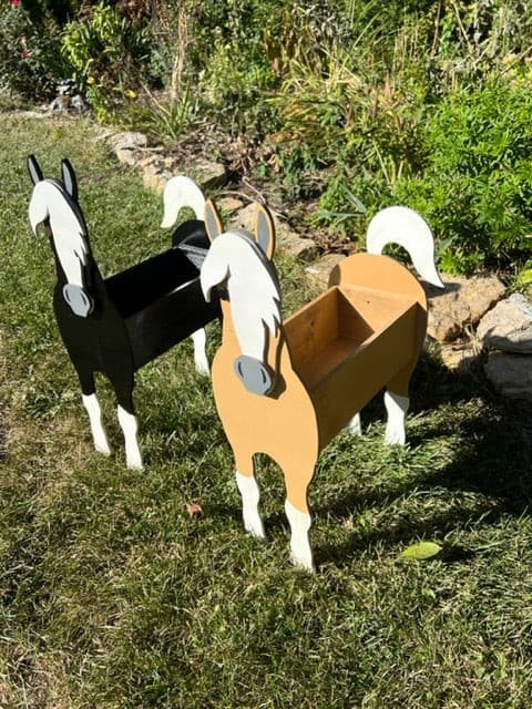 Horse Planter Box decor