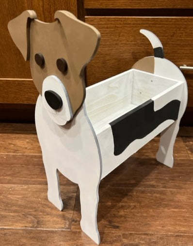 Jack Russell Planter Box decor