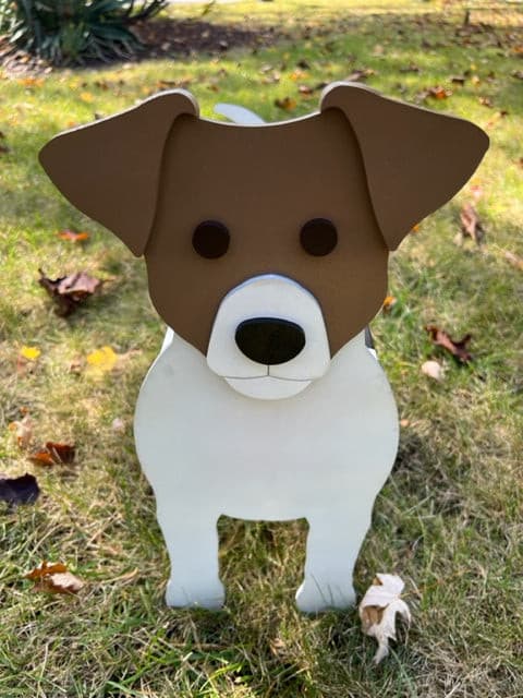 Jack Russell Planter Box decor