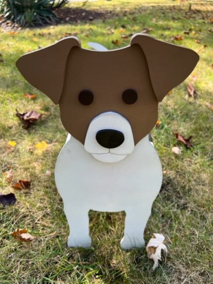 Jack Russell Planter Box decor