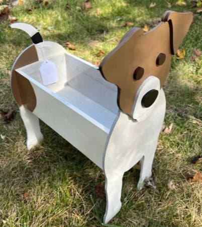 Jack Russell Planter Box decor