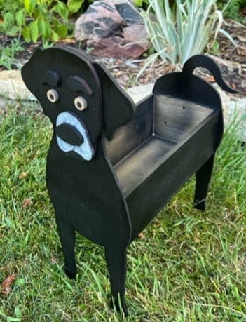 Labrador Dog Planter Box -Black, Chocolate or Yellow